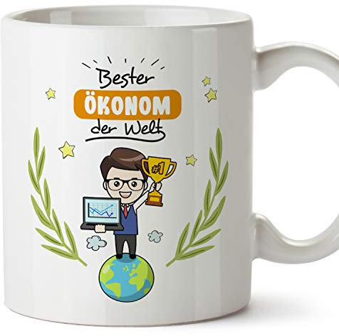 Mugffins Tasse/Becher Ökonom (Beste der Welt) - Lustige und Originelle Wirtschaft Geschenke