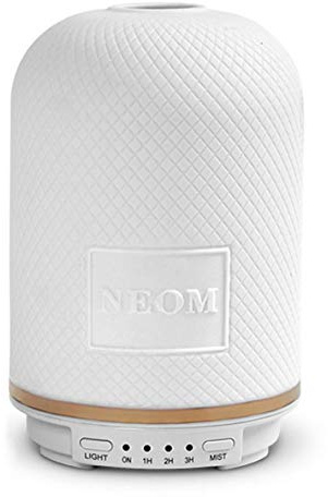 NEOM – Wellbeing Pod | Premium Ultrasonic Essential Oil Diffuser | Ceramic Cover, LED Light & Timer | Aromatherapy Diffuser | Home Fragrance…