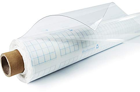 DecoMeister Protector Mesa Transparente 130x60 cm - Mantel de PVC 0,2 mm | Impermeable y Antimanchas, Película Protectora de Mesa para Cocina y Jardín, Lámina Fácil de Cortar, Apto para alimentos