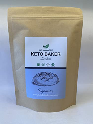 Keto Baker London Bread and Cake Mix - Signature Loaf Baking Mix, Vegan, Gluten-Free and Low-Carb