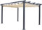 Dmora Pergola da Giardino con tettuccio a Scorrimento, Struttura Color Antracite e Telo Color Ecrù, 300 x 400 cm