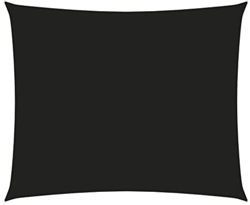 vidaXL Sonnensegel Wasserfest Sonnenschutz Windschutz Sonnendach UV Schutz Garten Terrasse Balkon Oxford-Gewebe Rechteckig 2x3m Schwarz