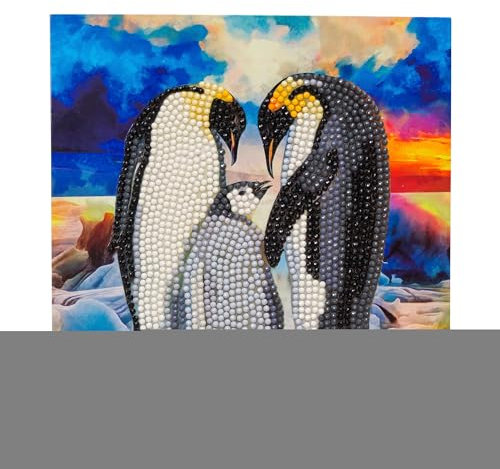 Diamond Painting Crystal Art Card Penguin Family