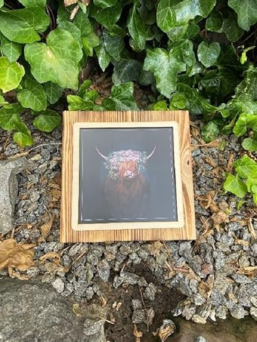 JOKA International - Black Forest Schwarzwaldbilder auf Holz ''Siggi“ 20 x 20 x 1.8 cm Design trifft Geschichte, eine perfekte Kombination aus modern und rustikal. (Originale von Sebastian Wehrle)