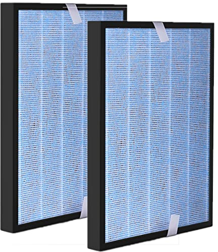 Vegebe MSA3 Filter Ersatz kompatibel mit Membran Solutions MSA3 Luftreiniger, 3-in-1 True HEPA, 2 Stück