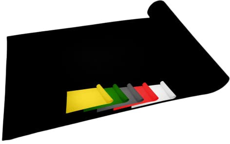 MadeInNature - Tapis de Passage, Longueur aux Choix, Tapis Rouge de Cannes, Blanc, Gris, Noir, Jaune, Bleu, Vert - Moquette, Tapis Mariage, Anniversaire, … (Noir 1x5m)