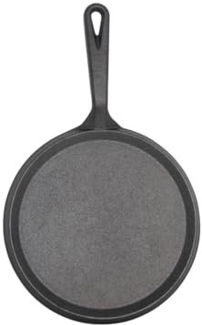 IMUSA 9.5 Pre-Seasoned Cast Iron Round Pan Pizza Comal