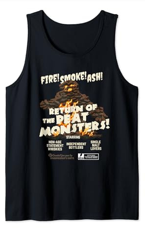 Whisky Design Peat Monster Vintage Film Poster Whisky Tank Top
