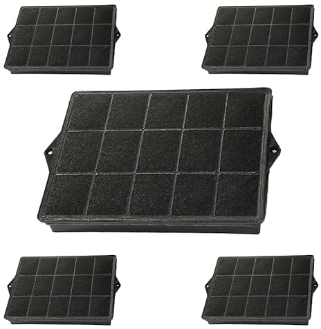 Elica – Filtro Carbone Originale Cappa Cucina Mod F00187 - Kit 5 pezzi