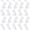 20 Pièces tubes à centrifuger,Tube à Centrifuger Transparent,Plastique Tube Microcentrifugeuse avec couvercle,Micro Tubes à Essai Flacon,pour l'analyse d'échantillons en Laboratoire(1.5ml)