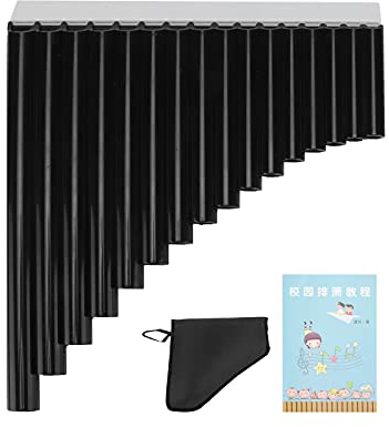 Panflöte, C-Taste Panflöten mit Bunte Pappe Tragetasche, Leicht zu Erlernen ABS Holzblasinstrumente Panflötenmusik Holzblasinstrumente Traditionelle Musikinstrumente Für Kinder Erwachsene Anfänger