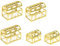 Garneck Tortenaufsatz-set mit Goldener Schatztruhe 5 Stück Kuchendekoration Aus Kunststoff Elegante Tortenaufsätze für Geburtstagspartys Hochzeiten Heimdekoration