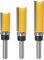 Bestgle 3pcs 8mm Shank Flush Trim Pattern Template Router Bit Set Woodworking Milling Cutter Tool