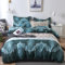 Freyamy Bohemian Bettwäsche 220x240cm 3teilig Blau Bunt Boho Indischen Mandala Bettwaren-Sets Vintage Exotische Böhmen Bettwäsche Microfaser Bettbezug mit Reißverschluss und 2 Kissenbezug 80x80cm
