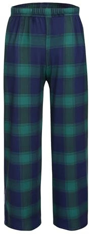 Arshiner Garçons Pantalon de Pyjama Long à Carreaux Pantalon de Pyjama pour Enfants Taille Élastique Pantalon de Confort Loisirs avec 2 Poches Pantalon de Pyjama pour Garçons et Filles 13-14 ans