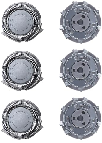 3 Pcs Replacement Shaver Heads, Shaver Replacement Blades Back-Up Rotary Heads, Compatible with Series 1000 2000 3000 5000, Model AT8xx/AT7xx/PT8xx/PT7xx, Pointed Blades