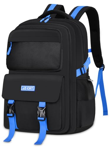Schulrucksack Teenager Jungen Mädchen Rucksack Schule, Schulranzen Groß Kinderrucksack Tagesrucksäcke Damen Herren Daypack 3 4 5 6 7 8 9 Klasse Kinder 8-18 Jahre Schultasche Schwarz School Backpack