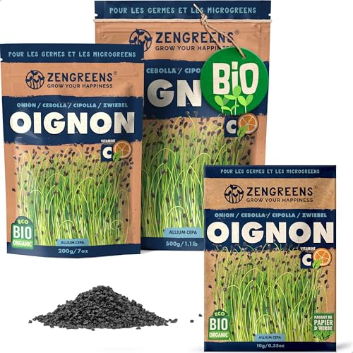 ZenGreens® Semi di cipolla biologico - Scegli tra 200g e 500g