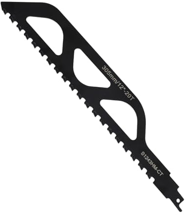 Säbelsägeblatt Stein, Hartmetallstahl Sägeblätter, Holz Stein Sägeblatt für Säbelsägen, Steinsäge für Porenbeton, Beton, Einhell, Bosch (305mm)