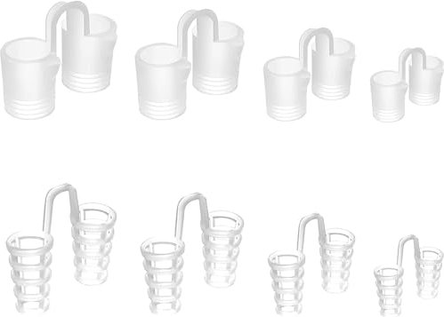 LDATY Nose Vent Sinus Relief Dilator (Pack of 8 Various Sizes) - A Simple Solution for Nasal Snorers - Reusable Anti Snoring Device to Enjoy a Peaceful Night's Sleep