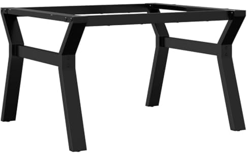 vidaXL Pieds de Table Basse Cadre en Y, Pieds de Table d'Appoint, Pieds de Table d'Extrémité Salon Maison Intérieur, 70x60x43 cm Acier