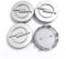 4 Stück Nabendeckel Zubehör für Opel 60MM, Felgendeckel Radnabendeckel Radnabenabdeckung Felgen Center Nabendeckel Wasserdicht Radnabendeckel,Silver