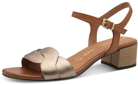 MARCO TOZZI Femme Sandale 2-28208-44, Rose Met Comb, 37 EU