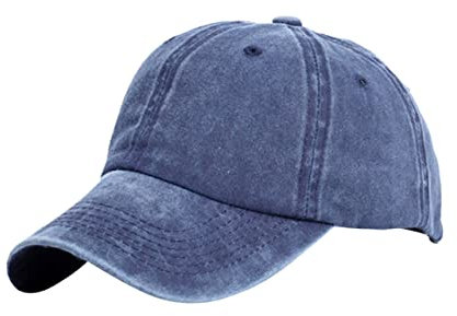GALPADA Dunkelblaue Baumwolle Baseball Cap Für Herren Damen Sommer Sonnenhut Outdoor Sport Strand Hut