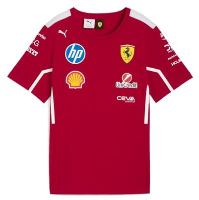 PUMA Scuderia Ferrari F1 Maglietta Squadra 2025 - Rosso - Taglia: L
