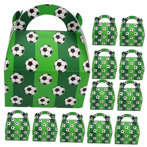 IWOWHERO 50 Stücke Fußball Party Boxen Fußball Themen Candy Boxen Für Geburtstag Party Favors