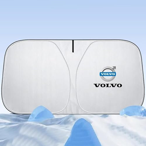 YIDIRUI Protector Solar para Parabrisas Delantero para Volvo Xc60 2008 2009-2018 2019, Parasol Plegable con Anti UV Rayos Protección Ultravioleta Fácil de Instalary Almacenar