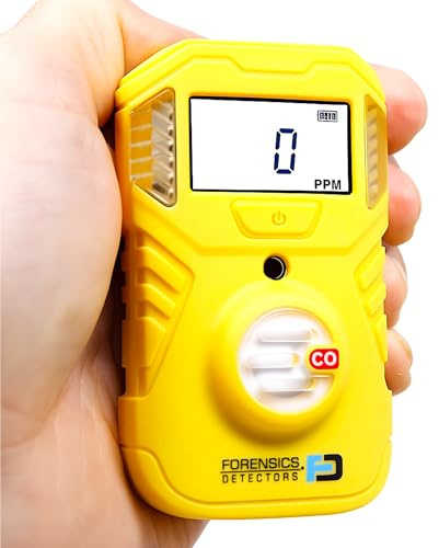 Tragbarer Kohlenmonoxid-Detektor (CO) | EU-Kalibrierzertifikat | Batterielaufzeit 2 Jahre | Sturztest aus 10 Fuß Bestanden | Schutzart IP67