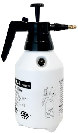PLANTAWA Pulverizador a Presión 1,5L | Ideal para Plantas, jardín y huerto | Boquilla metálica Ajustable | Fácil de Usar, Ligero y Resistente