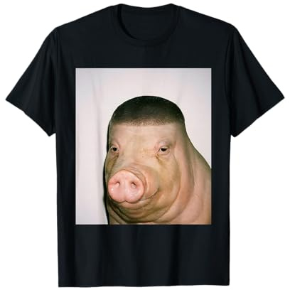 Buzz Cut Pig Fade Lustiges Meme T-Shirt