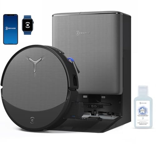 ECOVACS DEEBOT T90 PRO Omni Robot Vacuum and Mop,30,000Pa Blast Suction,OZMO Roller 3.0 Mopping,ZeroTangle 4.0,Hot Water Wash & 145°F Air Dry