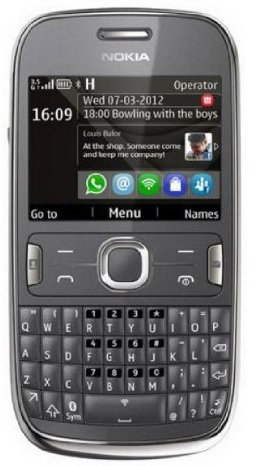 Nokia ASHA 302 Téléphone Mobile Compact Gris