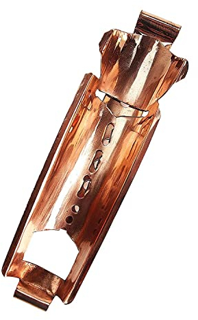 CopperGarden handgeschmiedete Feuerzange aus blankem Kupfer I Für Feuerzangenbowle I Verstellbare Zuckerzange universell passend zu allen Töpfen zwischen 26 & 40 cm I Zuckerhuthalter
