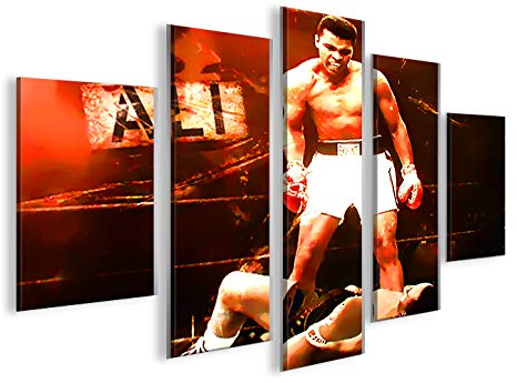 islandburner Bild Bilder auf Leinwand Muhammad Ali MF XXL Poster Leinwandbild Wandbild Dekoartikel Wohnzimmer Marke