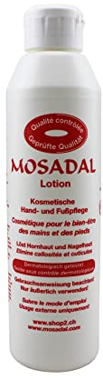 Mosadal Lotion 250ml - PEG und Parfümfrei, Löst Hornhaut und Nagelhaut, Kosmetische Hand- und Fußpflege