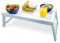 Denox - 1 Bandeja de Cama Plegable, cómoda, Color Blanco