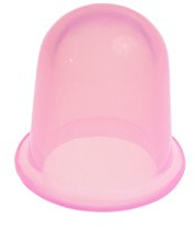 Schröpfkopf aus Silikon in Premium Qualität (Ø 3,6 cm, Pink)