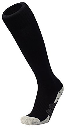 DEBAIJIA Calcetines de Fútbol Deportes al aire Libre de Medias de Fútbol Mujeres/Hombre Niños/Niñas Para Baloncesto, Lacrosse, Rugby, Hockey& Otros deportes Negro - S