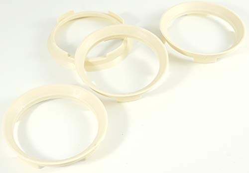 4x Zentrierringe 70,4 x 63,4/70 4 auf 63 4 Beige kompatibel mit Rondell Ford Focus Kuga Fiesta Volvo