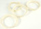 4x Zentrierringe 70,4 x 63,4/70 4 auf 63 4 Beige kompatibel mit Rondell Ford Focus Kuga Fiesta Volvo