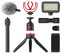 BOYA Smartphone Video Kit for Youtuber Vlogger Videographer with BY-MM1+ Shotgun Microphone Phone Holder Stabilizer LED Light Shock Mount Clamp