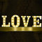 Love Schriftzug - LED Deko Buchstaben - 22 cm - Lampe beleuchtet Hinstellen Hochzeit Schriftzug Wort Batterie Lechtdeko Alphabet Ja Liebe Romantisch Wohnzimmer Leuchtbuchstaben Nachtlicht Dekoration