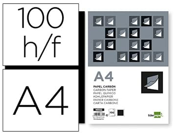 Liderpapel Kohlepapier, Schwarz, DIN A4, 100 Blatt