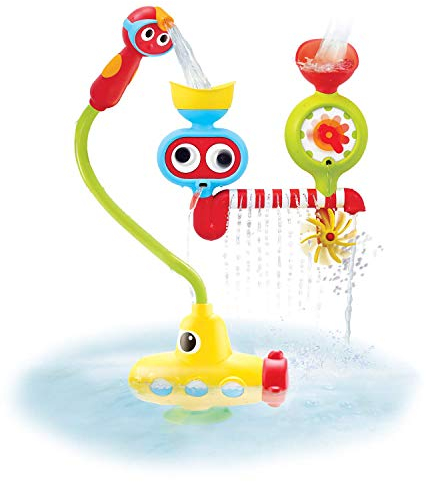 Yookidoo Kids Bath Toy - Submarine Spray Station - Battery Operated Water Pump with Hand Shower For Bathtime Play - Generates Magical Effects (Age 2-6 Years)