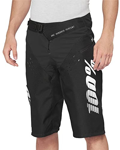 100% MTB WEAR Unisex R-CORE Shorts Kurze Hose, schwarz (schwarz), 30