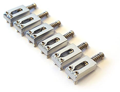 Guitar Anatomy Bridge Saddles for Stratocaster and Telecaster Guitars - Full Set